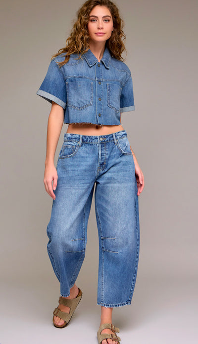 Crop Barrel Jean