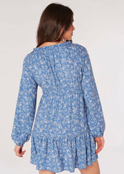 Blue Milkmaid Dress