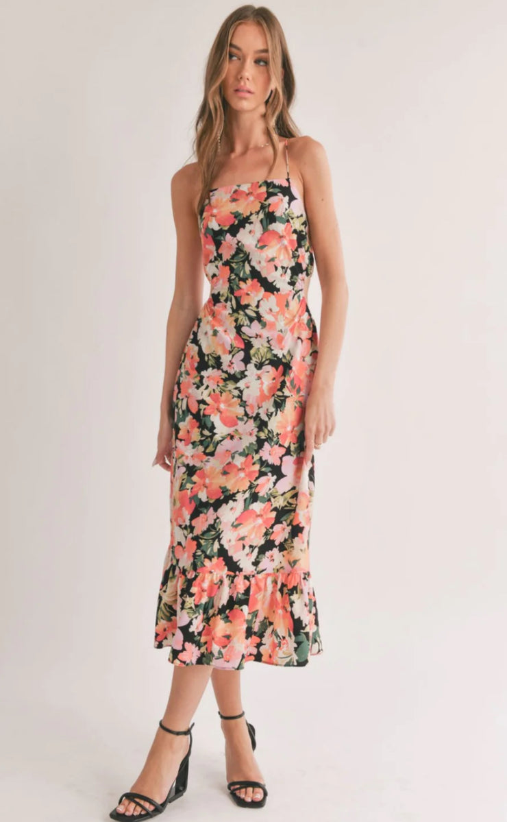 Scenic Beauty Cutout Midi Dress