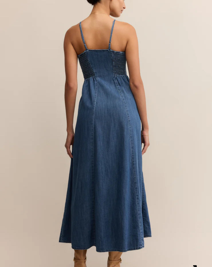 Angel Eyes Denim Midi