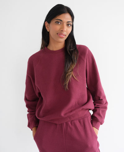 Waffle Raglan Top