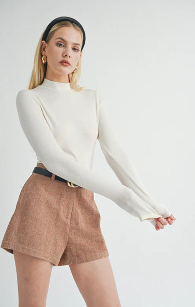 Timeless Mock Neck Knit Top