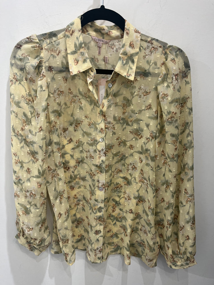 Pastel Flower Print Blouse