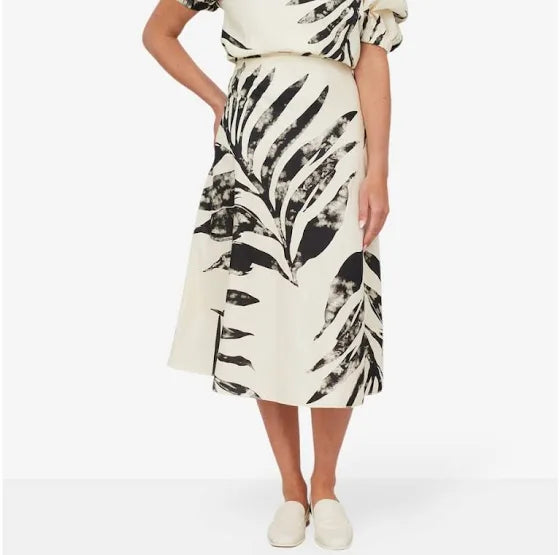 Palm Print Skirt