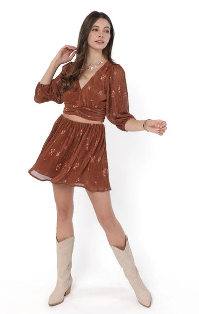Last Dance Plisse Skirt