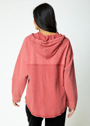 Mixed Texture Hoodie