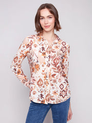 Printed Button Up