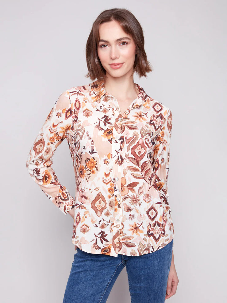 Printed Button Up