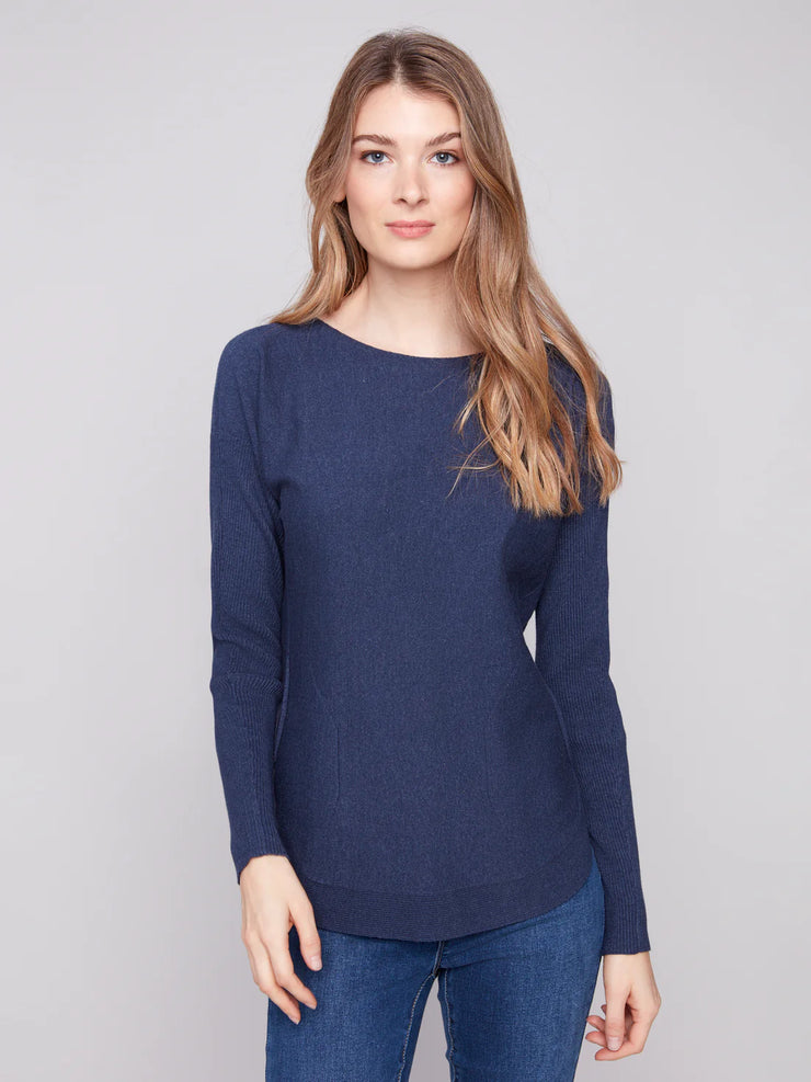 Boat Neck Long Sleeves
