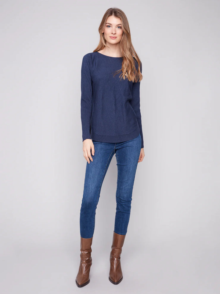 Boat Neck Long Sleeves