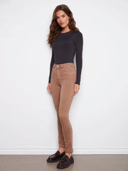 Cuffed Hem Twill Pants