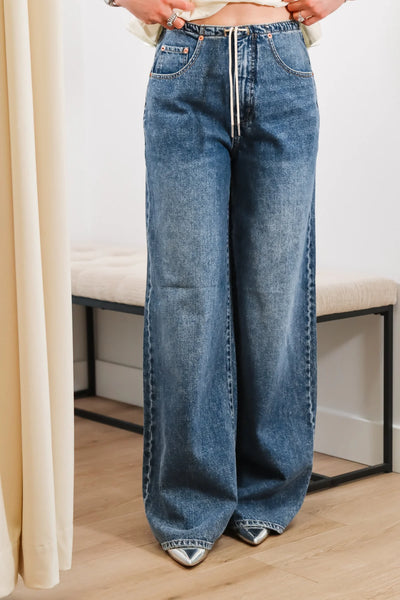 Madison Mid Rise Wide Leg