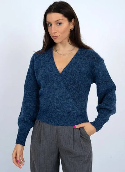 Dalros Wrap Neck Pullover