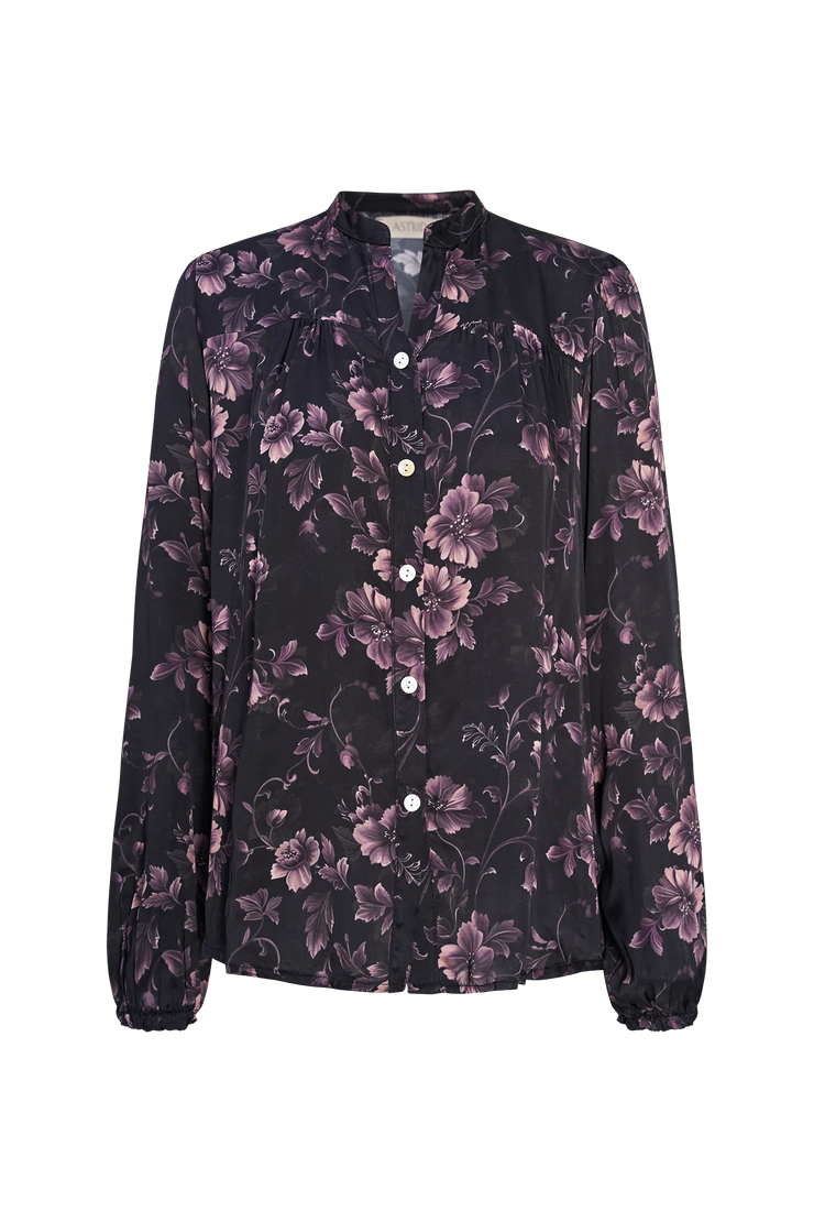 Purple Flower Blouse
