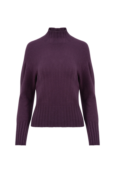 Purple Mock Sweater