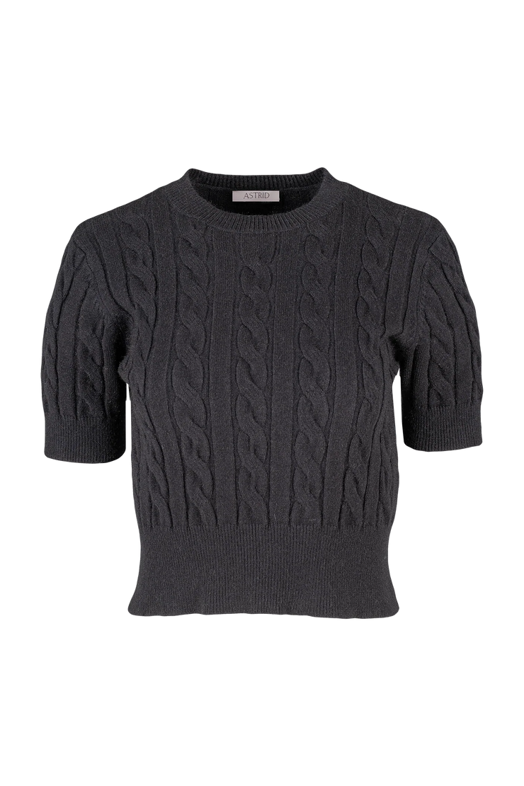 Cable SS Sweater