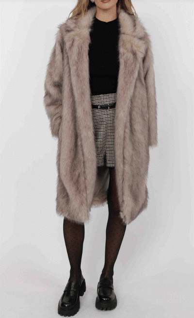 Pixie Tipped Fur Coat