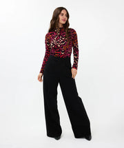 Trousers High Waist Wide City