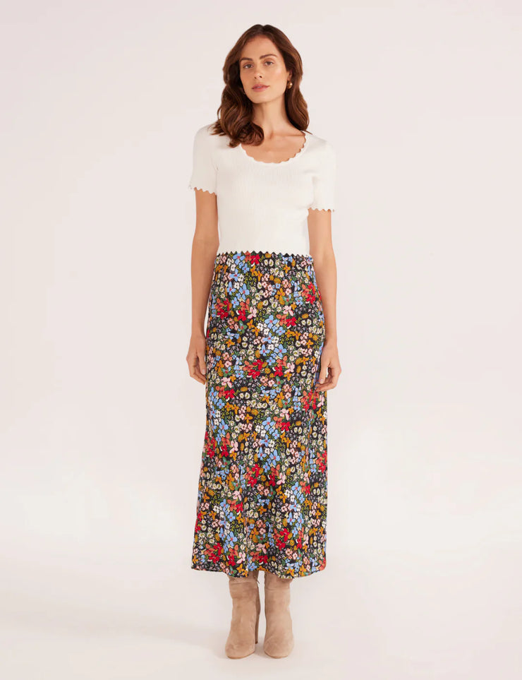 Josie Bias Midi Skirt