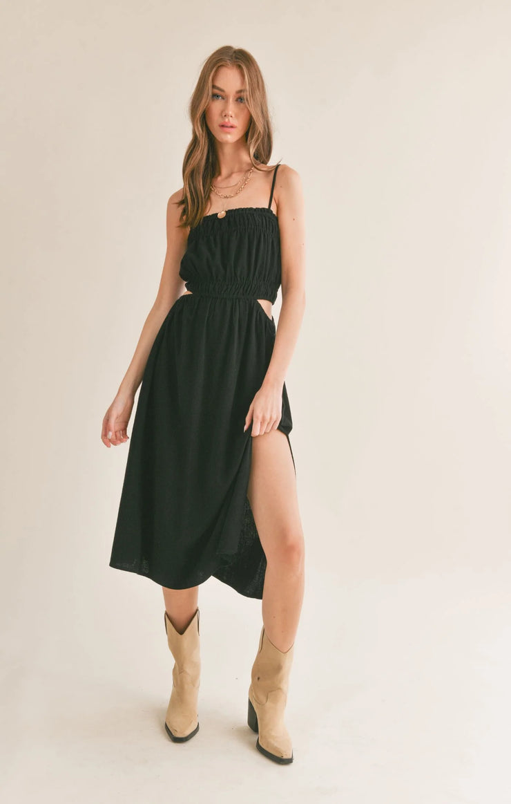 At Ease Linen Blend Dress