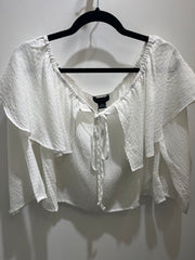 Halter ruffle blouse