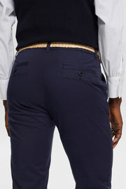 Chino belted pants